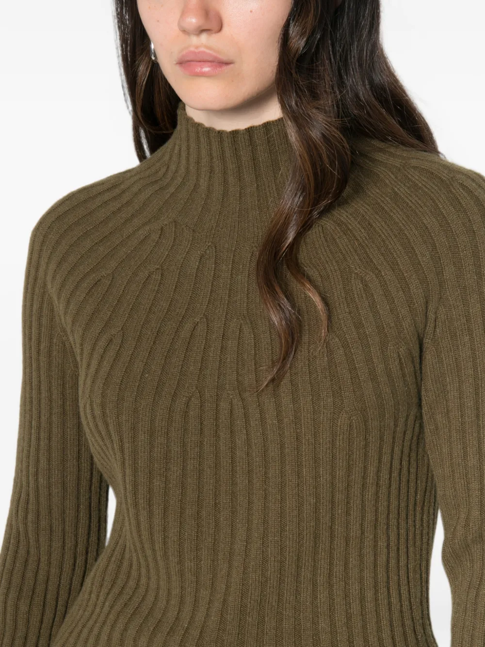 BOMPARD Ribgebreide coltrui Groen