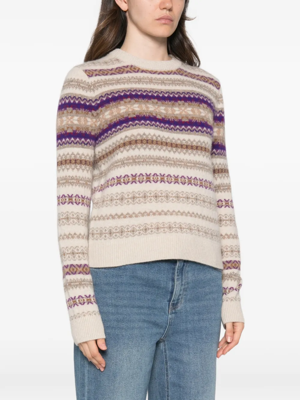 BOMPARD Sweater met ronde hals Beige