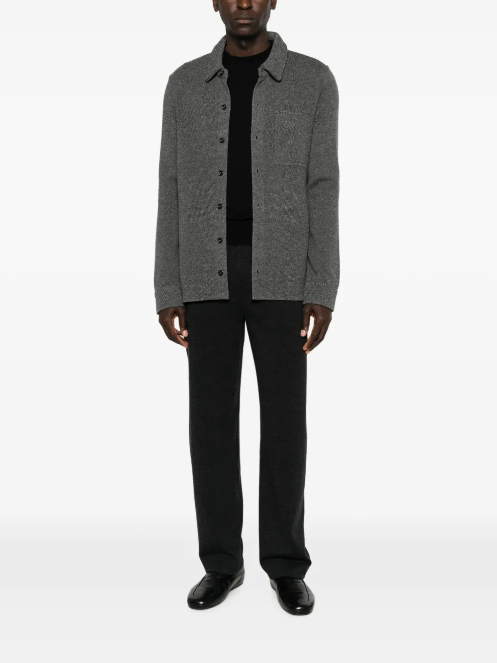 BOMPARD Shirtjack met borstzak Grijs
