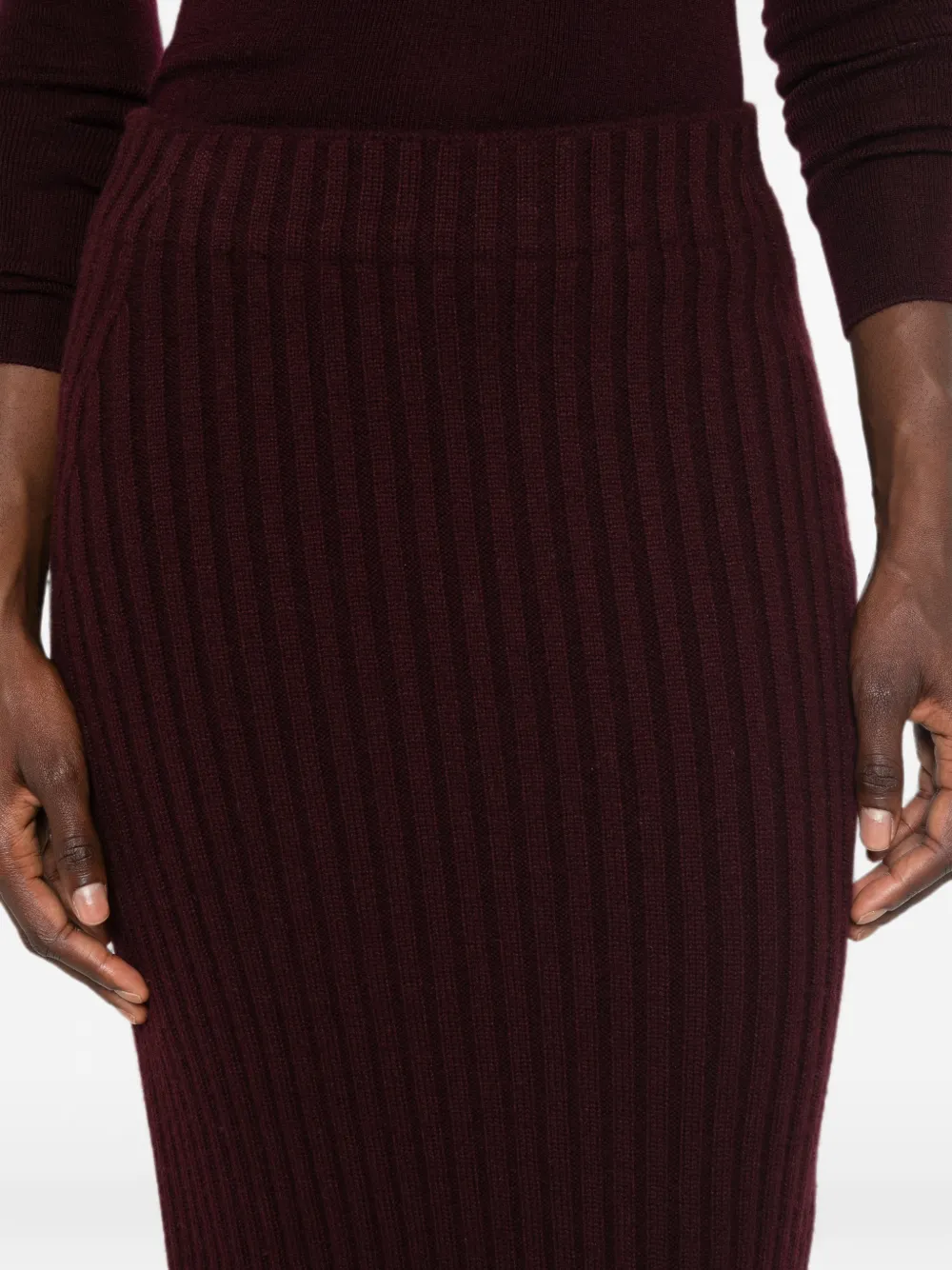 BOMPARD Kasjmier maxi-rok Rood