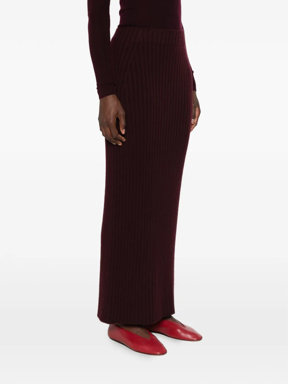 BOMPARD Kasjmier maxi-rok Rood