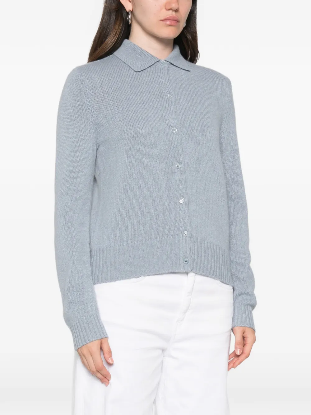 BOMPARD Kasjmier vest met stiksels Blauw