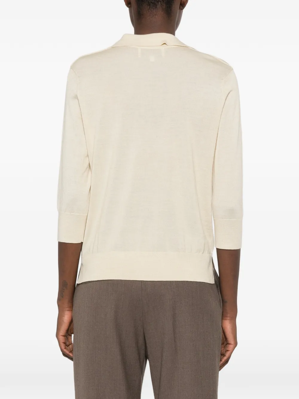 BOMPARD T-shirt met geborduurd logo Beige