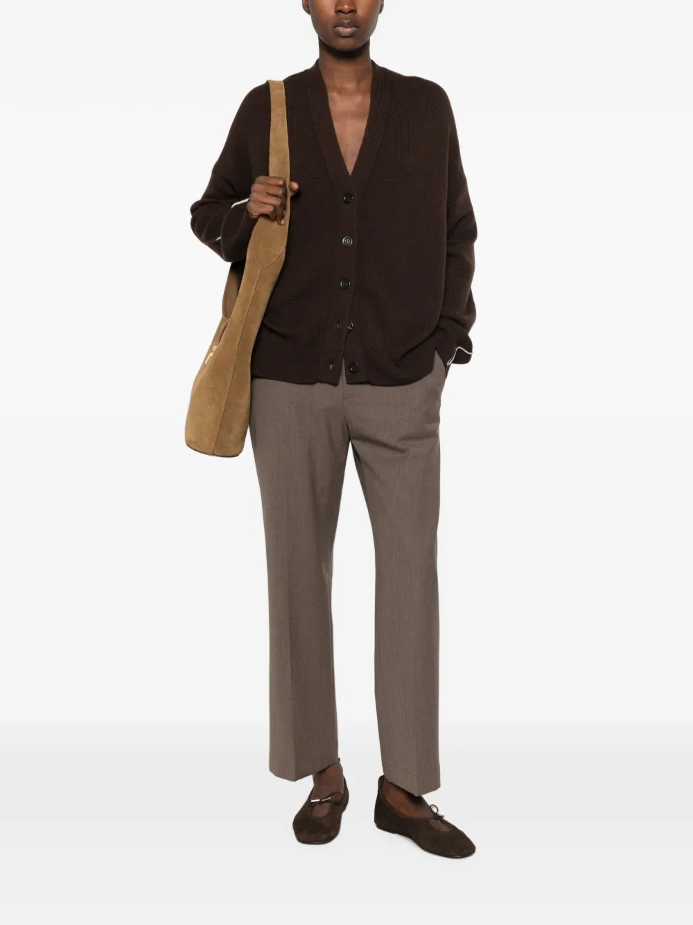 BOMPARD Button-up vest Bruin