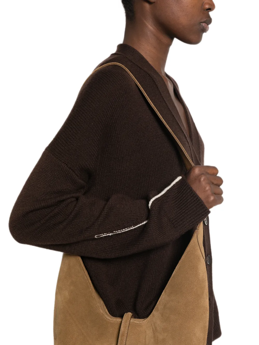 BOMPARD Button-up vest Bruin