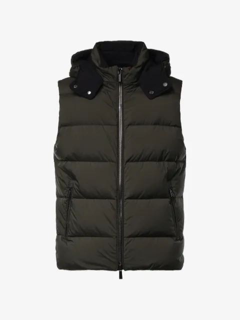 Moorer hooded padded gilet
