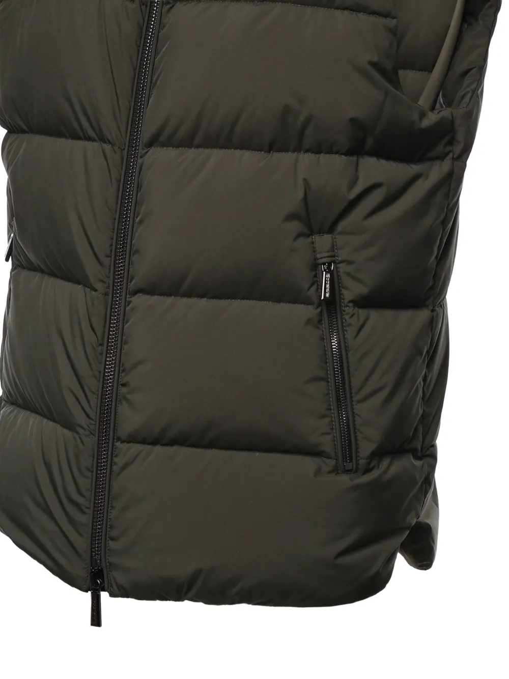 Moorer Bodywarmer met capuchon Groen