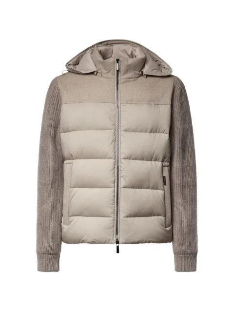 Moorer Allori padded panel-detail jacket