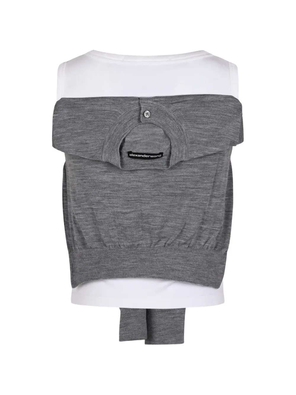 Alexander Wang Gelaagde tanktop met strikdetail Wit