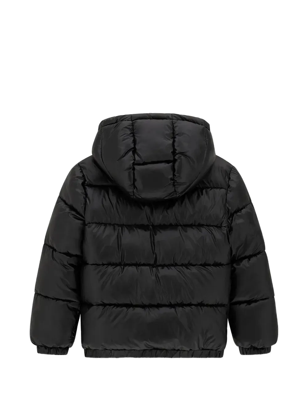 guess kids logo-patch padded jacket Zwart