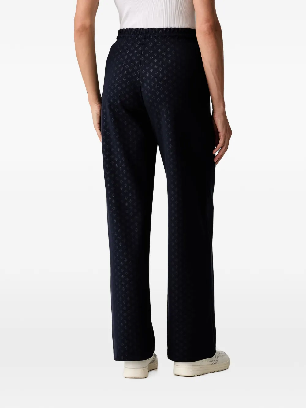 GUESS USA Trainingsbroek met trekkoordtaille en monogramprint Blauw