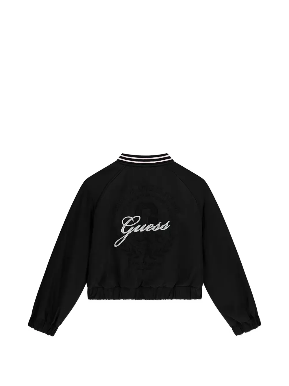 guess kids Omkeerbaar jack met geborduurd logo Zwart
