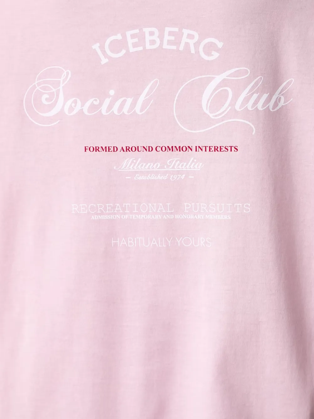Iceberg T-shirt met logoprint Roze