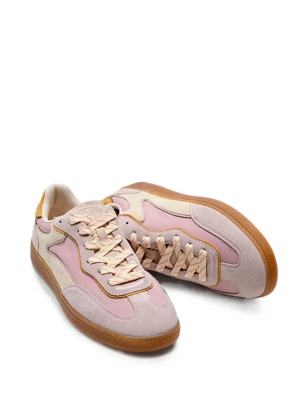Hoff Park panelled suede-trim sneakers Roze