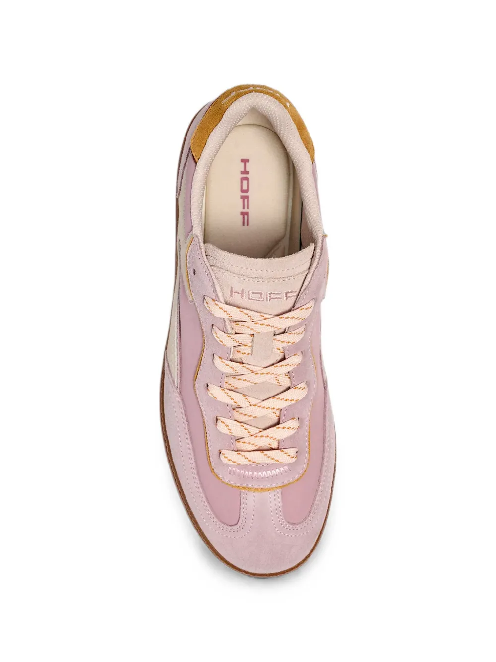 Hoff Park panelled suede-trim sneakers Roze