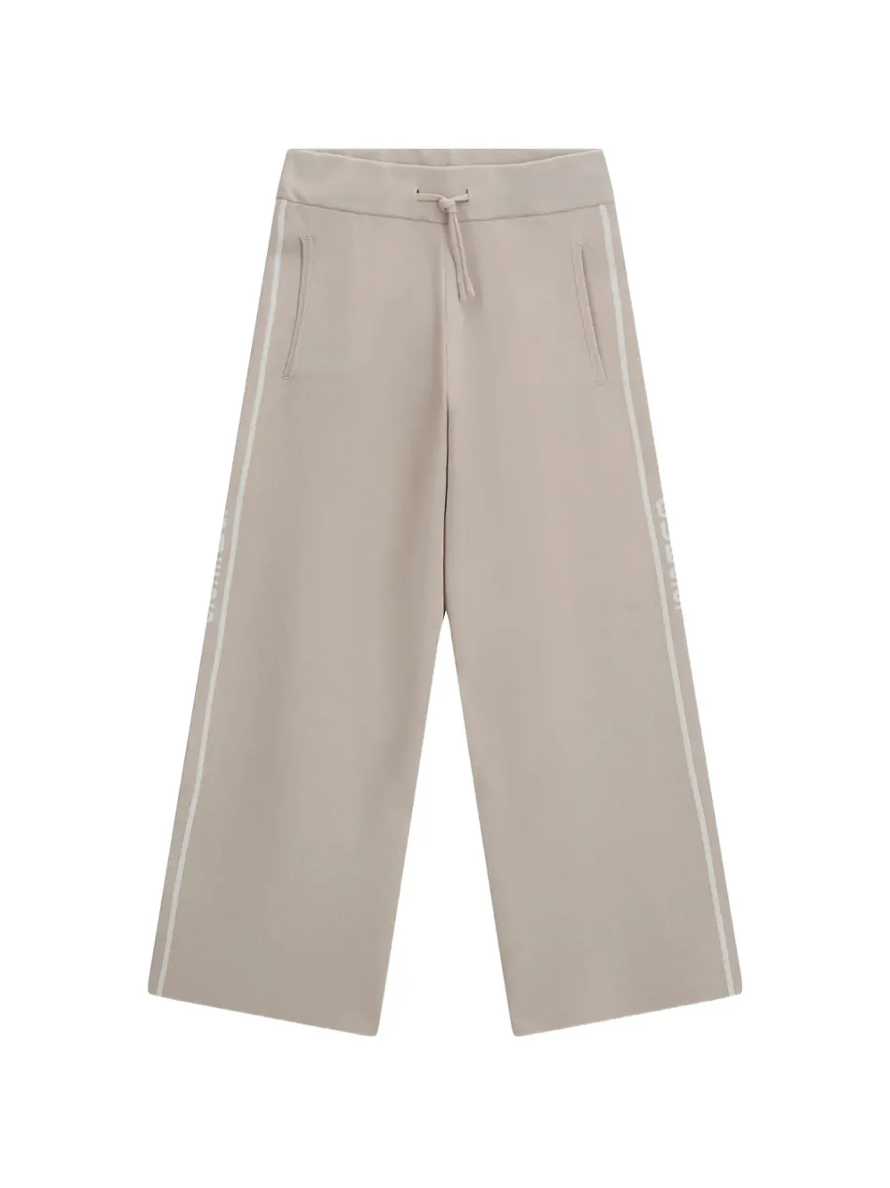 Guess kids logo-print wide-leg track pants Beige