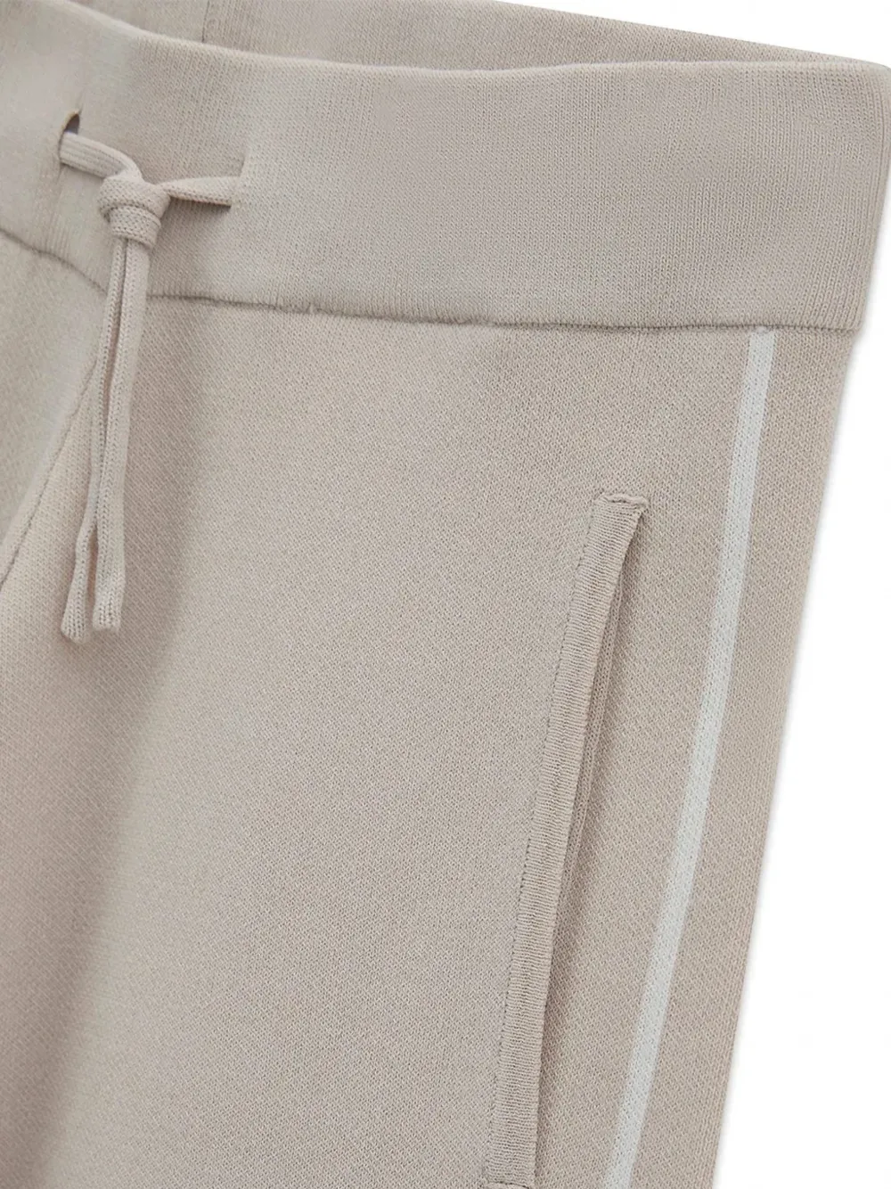 guess kids logo-print wide-leg track pants Beige