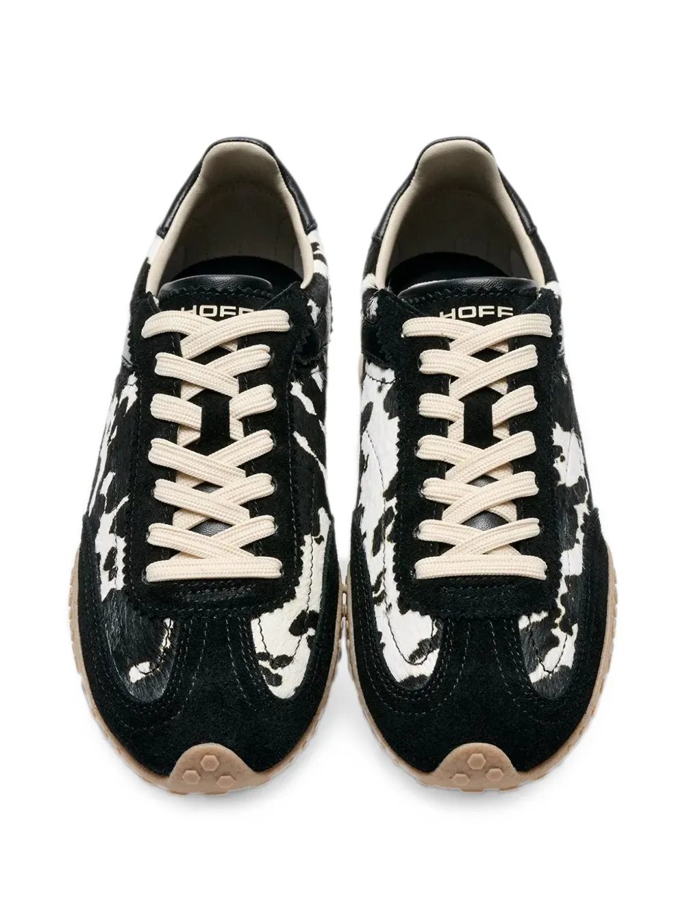 Hoff Bridge MKII animal-print paneled sneakers Zwart