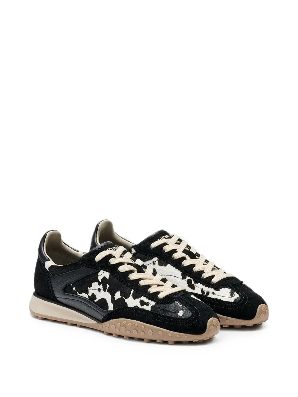 Hoff Bridge MKII animal-print paneled sneakers Zwart