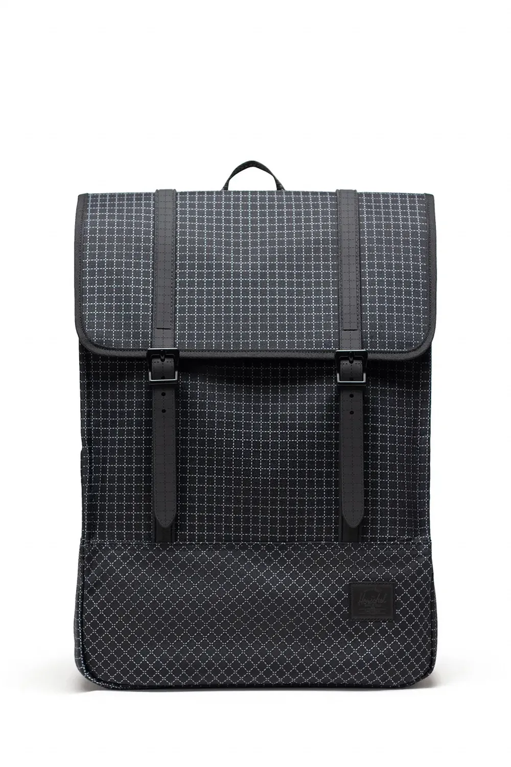Herschel Supply Co. Survey 20L grid-pattern buckle-strap backpack - Schwarz