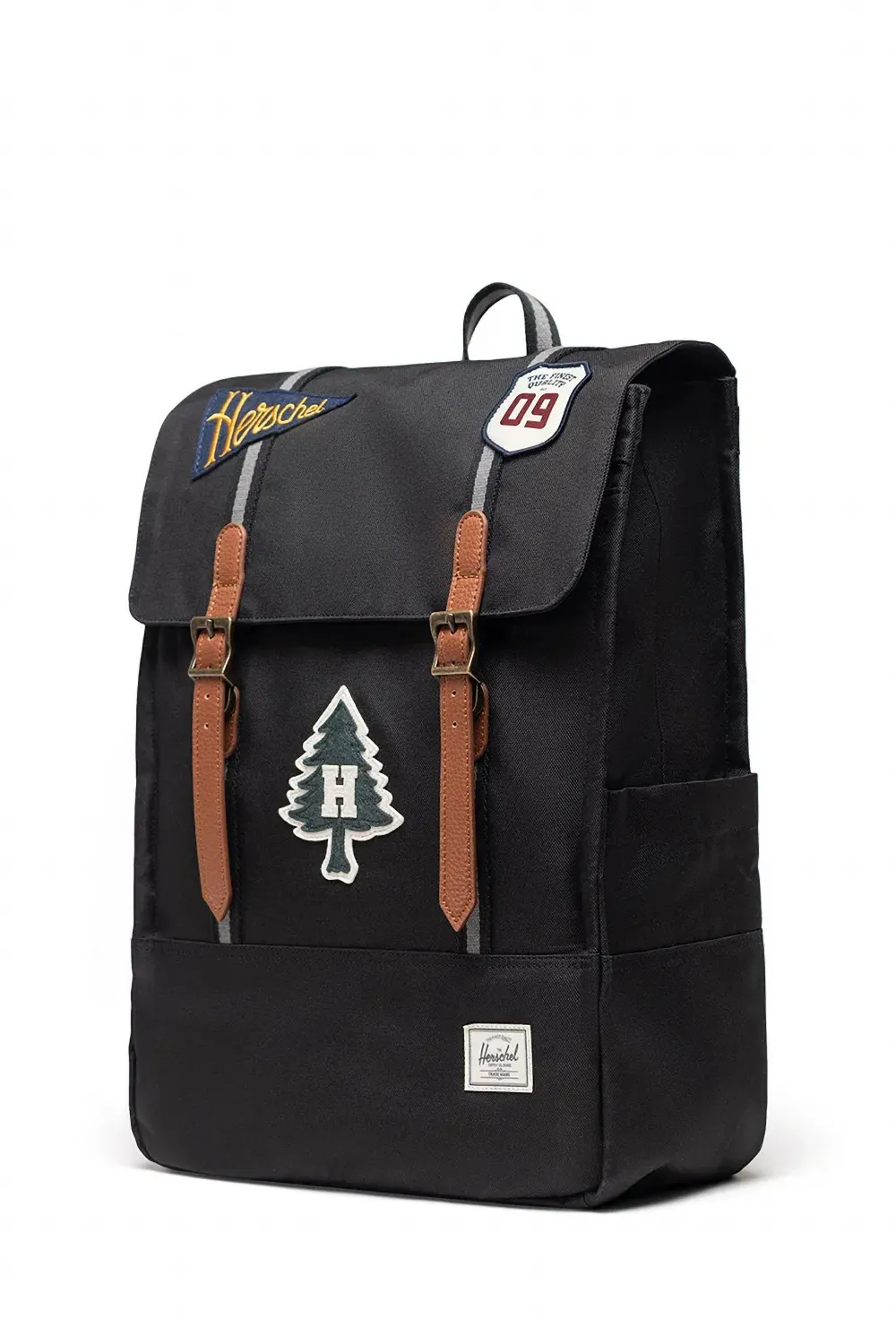 Herschel Supply Co. Survey 20 L rugzak met patch-detail Zwart