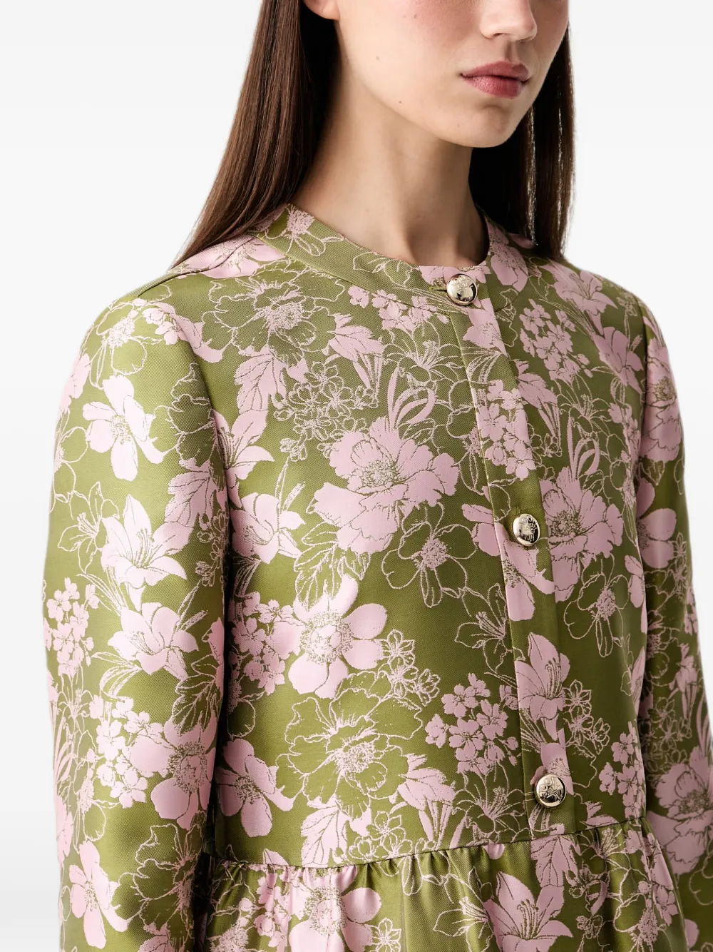 Joop! Top met bloemenprint Groen