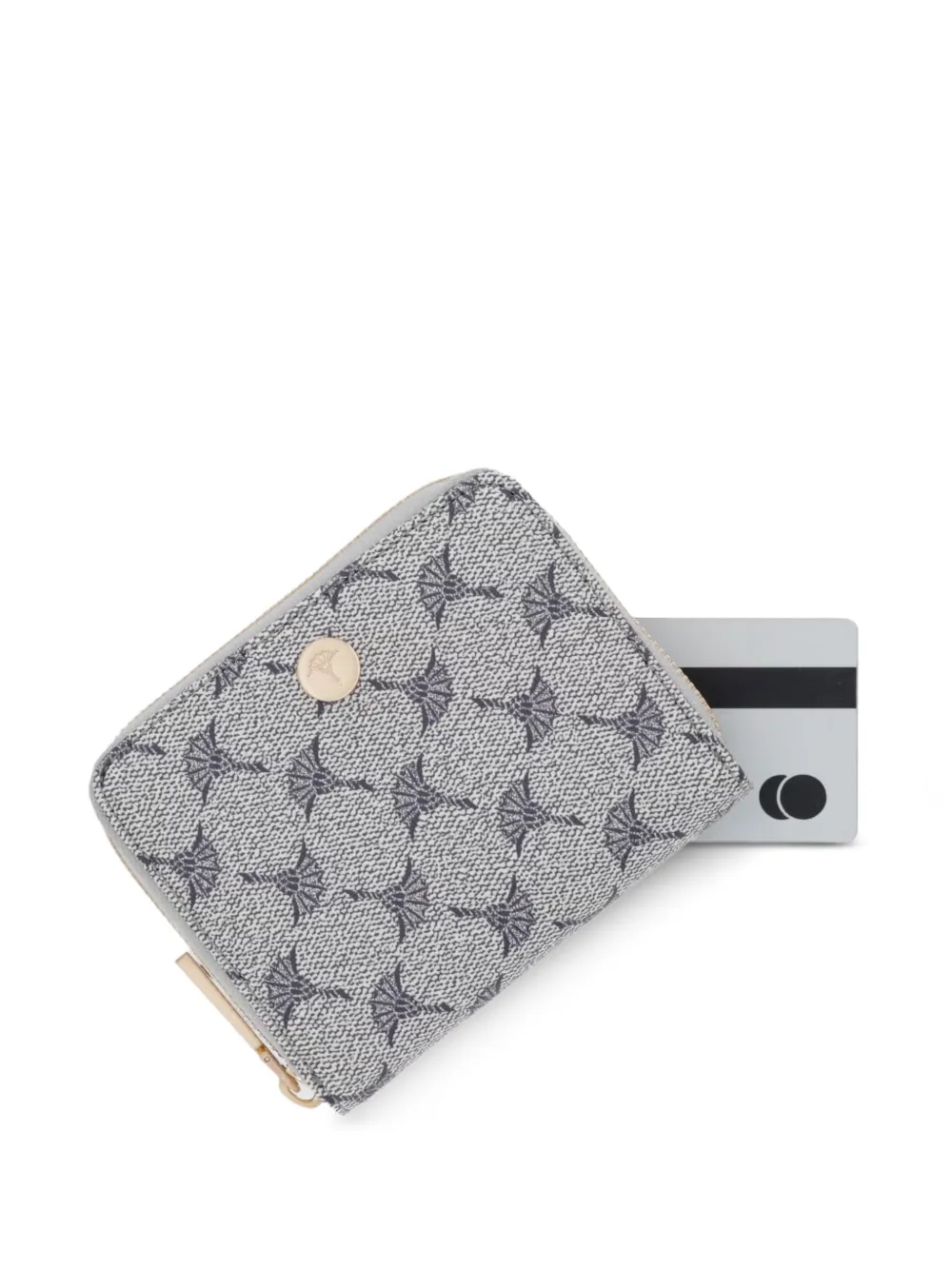 Joop! Mazzolino Nisa portemonnee met ritssluiting rondom en logo-print Blauw