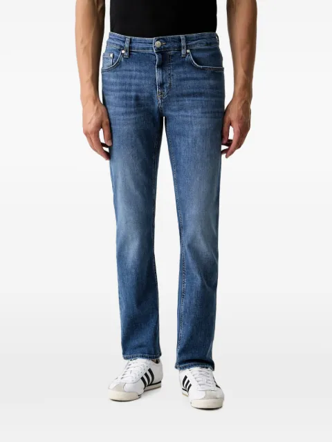 Joop! faded-effect logo-patch jeans