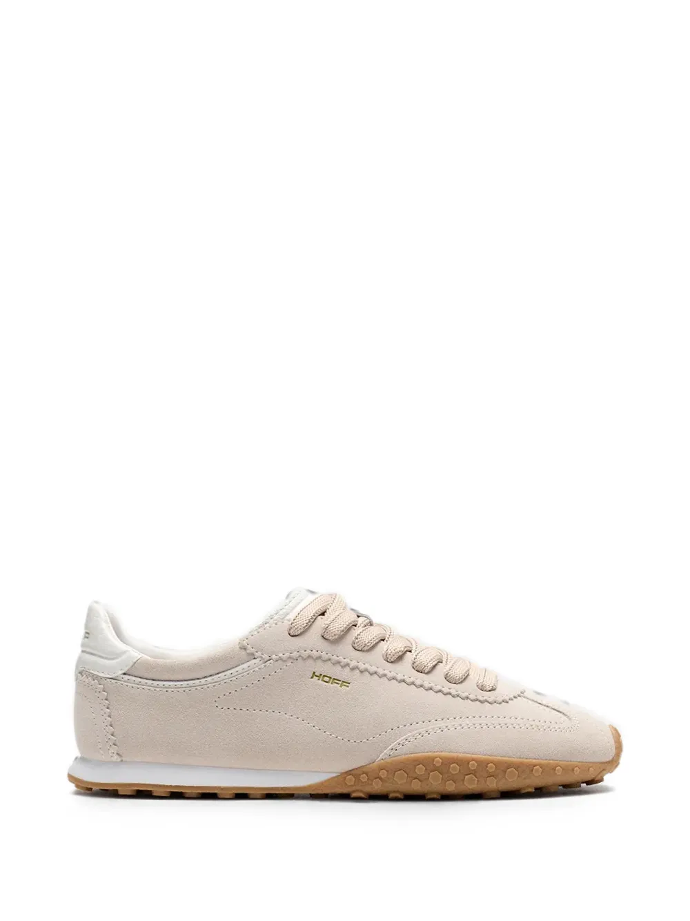 Hoff suede-panelled sneakers - Nude