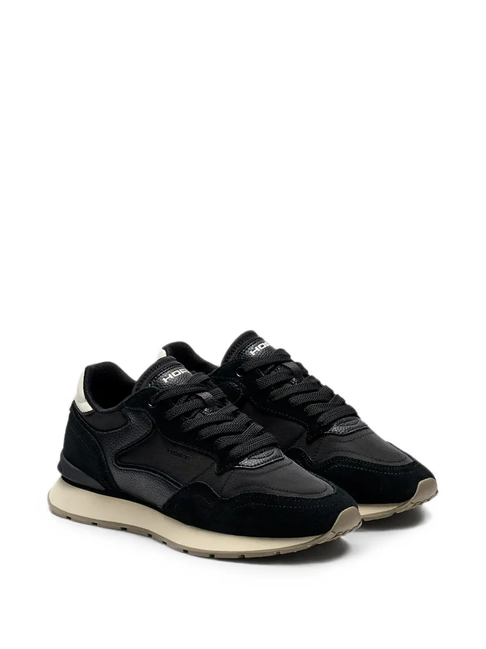 Hoff City panelled leather-trim sneakers Zwart