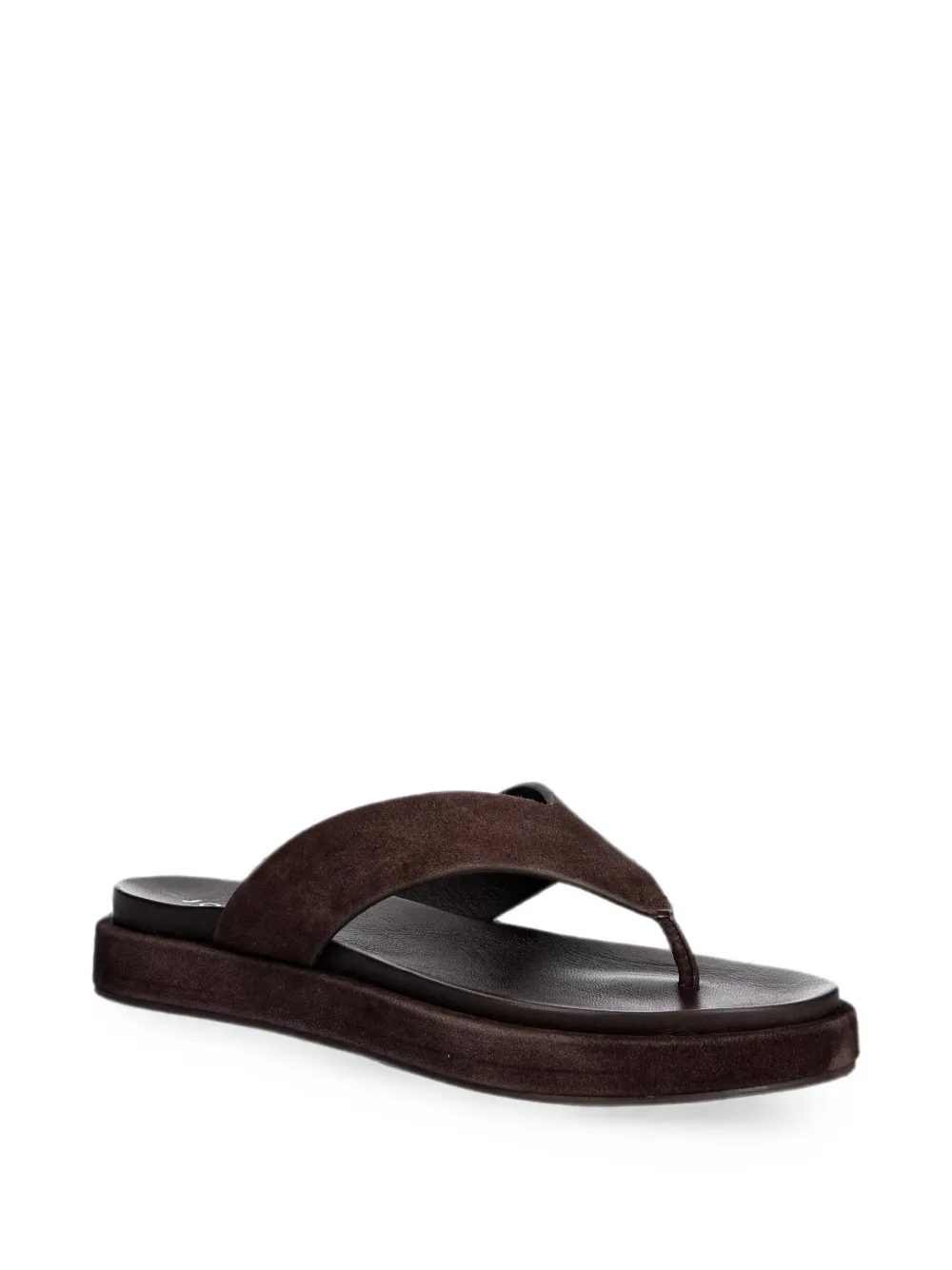 JONAK PARIS Wiwi suède sandalen met plateauzool Bruin