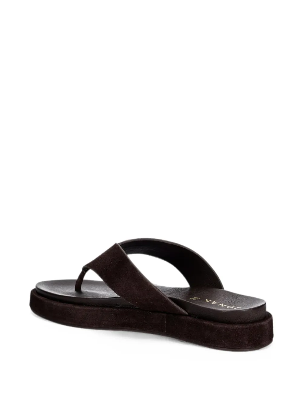 JONAK PARIS Wiwi suède sandalen met plateauzool Bruin