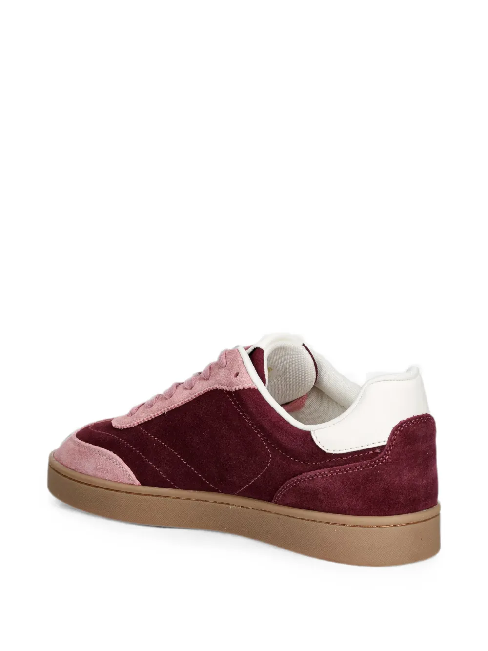 GUESS USA logo-embroidered panelled sneakers Roze
