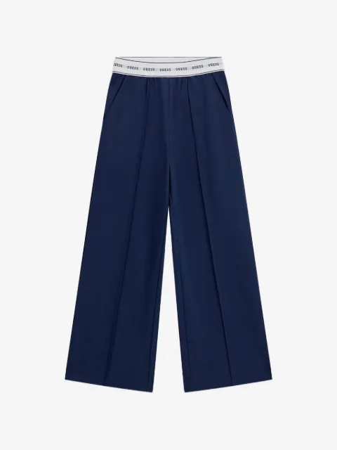 guess kids logo-waistband trousers