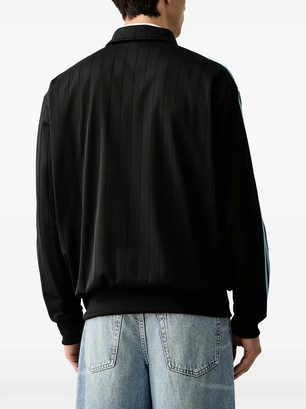 adidas Firebird stripe-detail zip-up sweatshirt Zwart