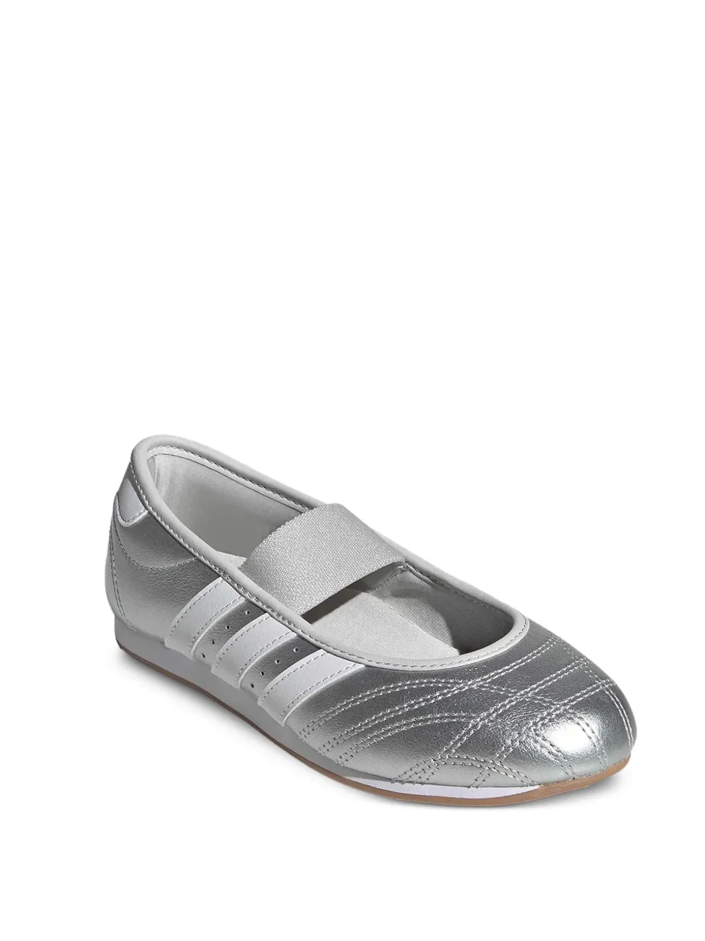 adidas Kids x Taekwondo MJ quilted-effect 3-Stripe sneakers - Argento