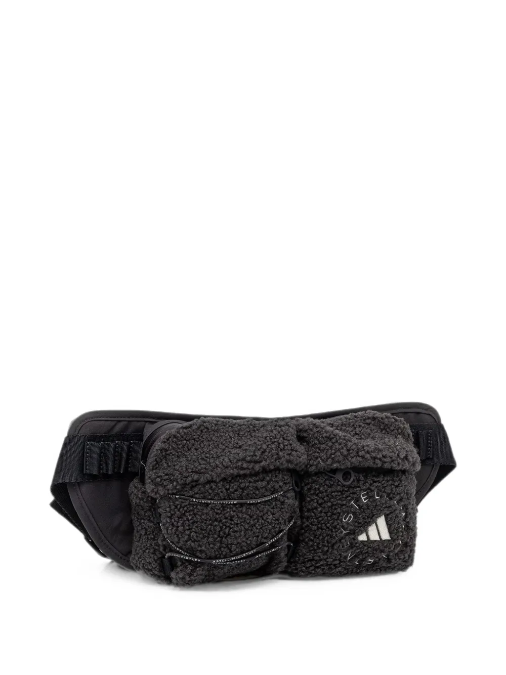 adidas by Stella McCartney Heuptas met fleece-textuur en logo-print Grijs