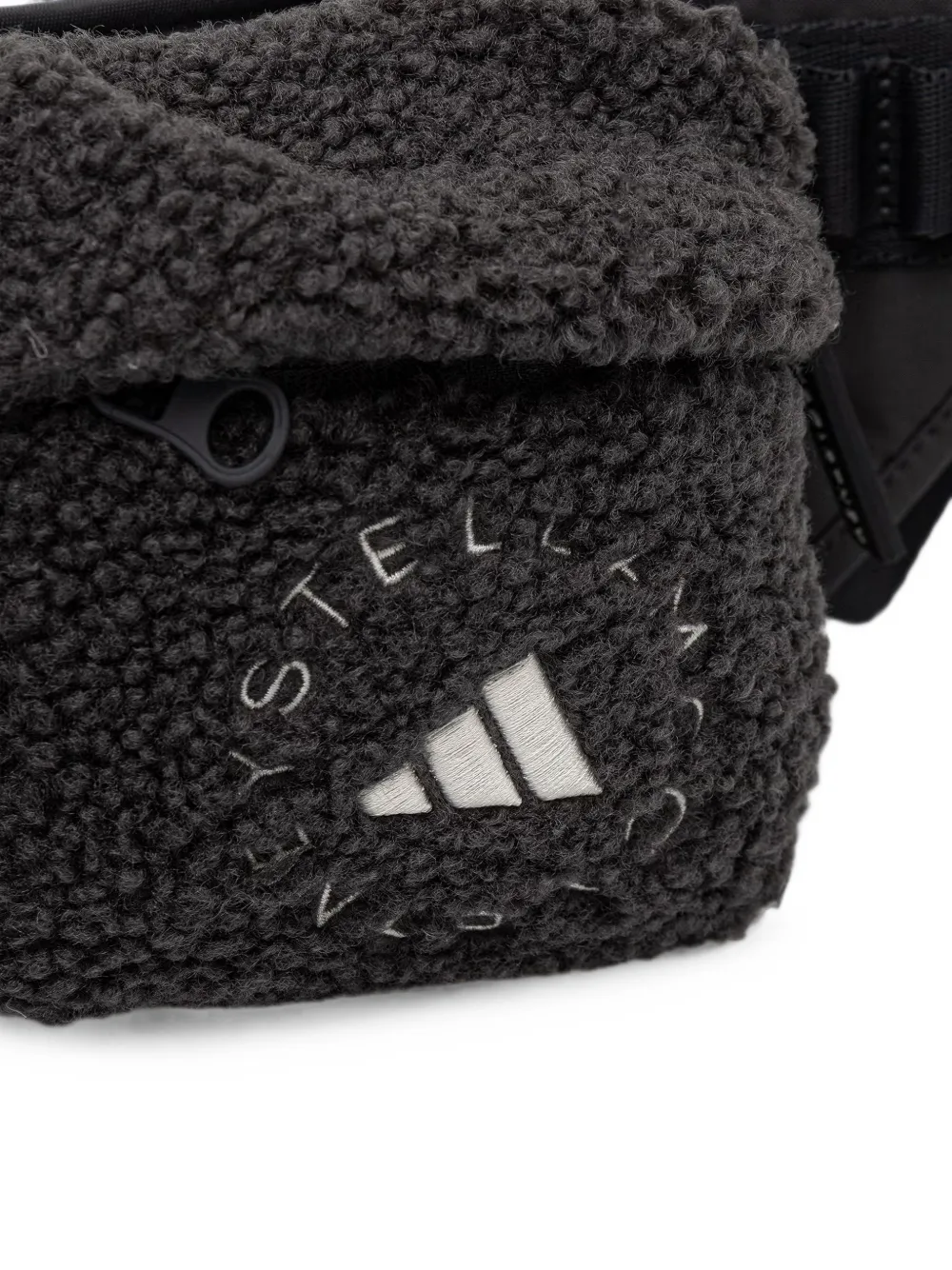 adidas by Stella McCartney Heuptas met fleece-textuur en logo-print Grijs