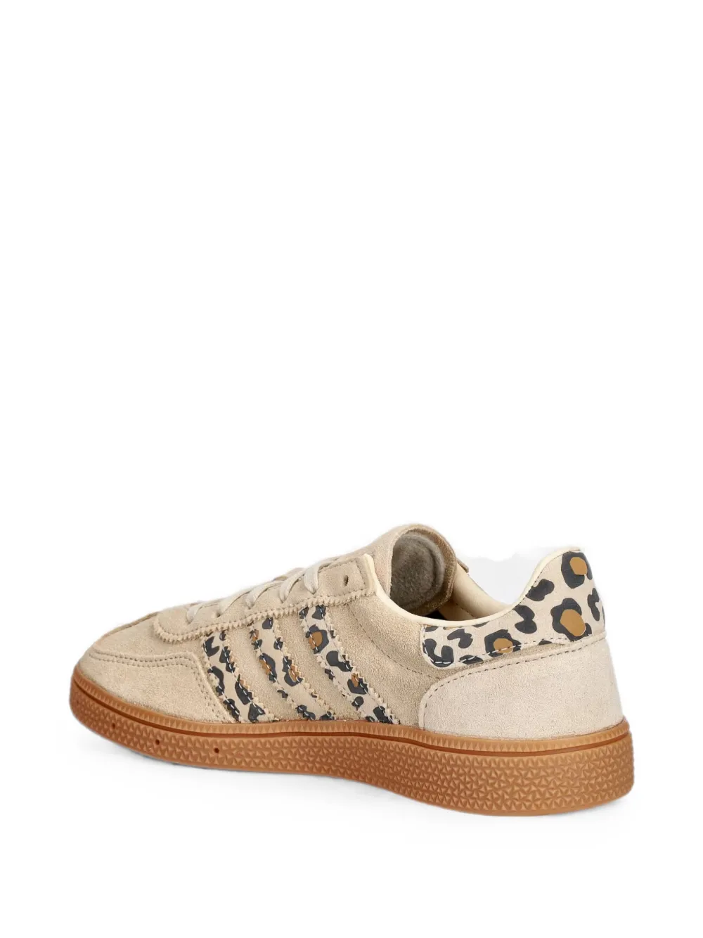 adidas Kids Handball Spezial leopard-print sneakers Beige