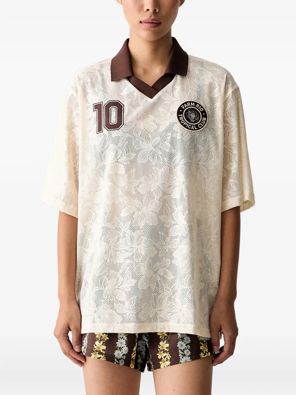 adidas x Farm Rio premium jersey Beige