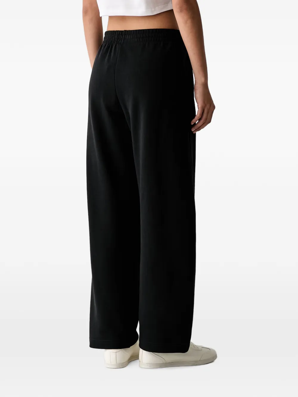 adidas logo-embroidered track pants Zwart