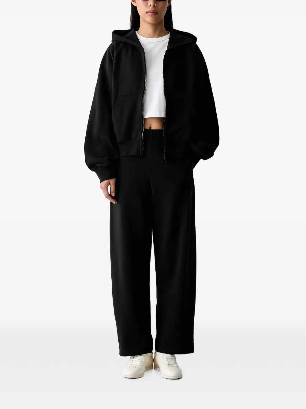 adidas logo-embroidered track pants Zwart