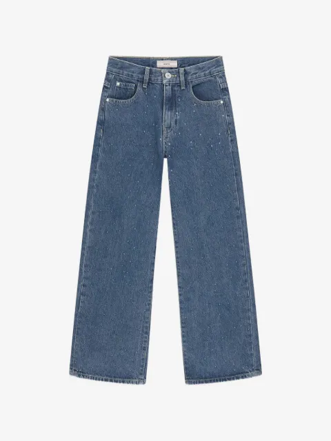 guess kids 크리스털 장식 와이드 진