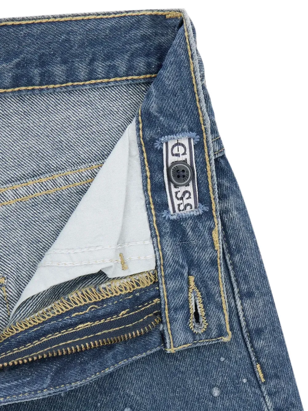 guess kids Jeans verfraaid met kristallen Blauw