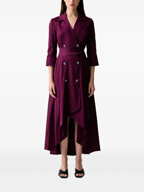 Joseph Ribkoff embellished-button asymmetric midi dress