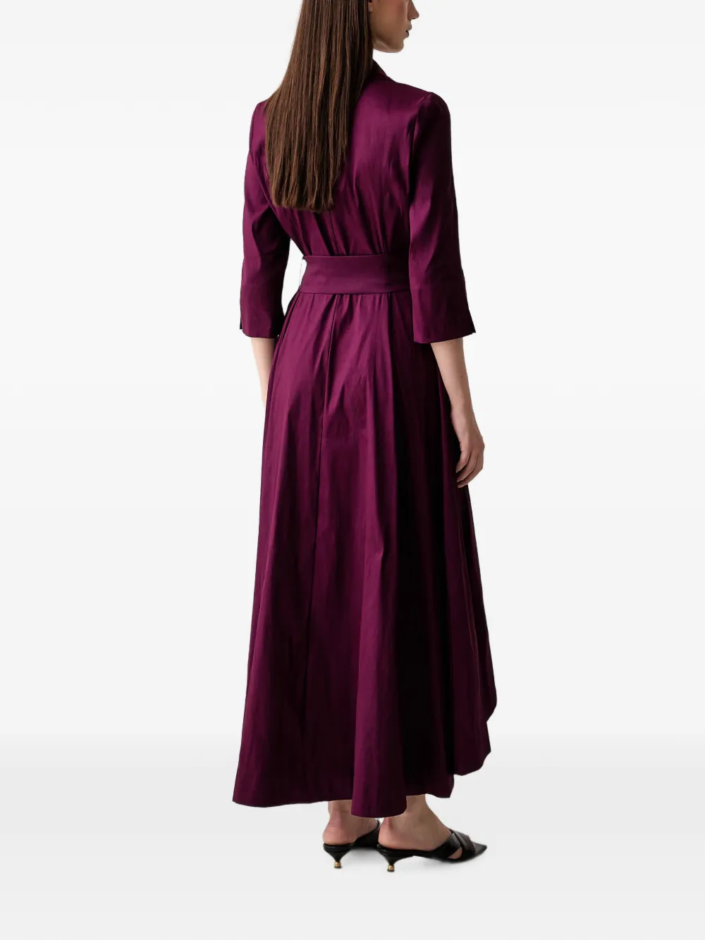 Joseph Ribkoff Verfraaide asymmetrische midi-jurk Paars