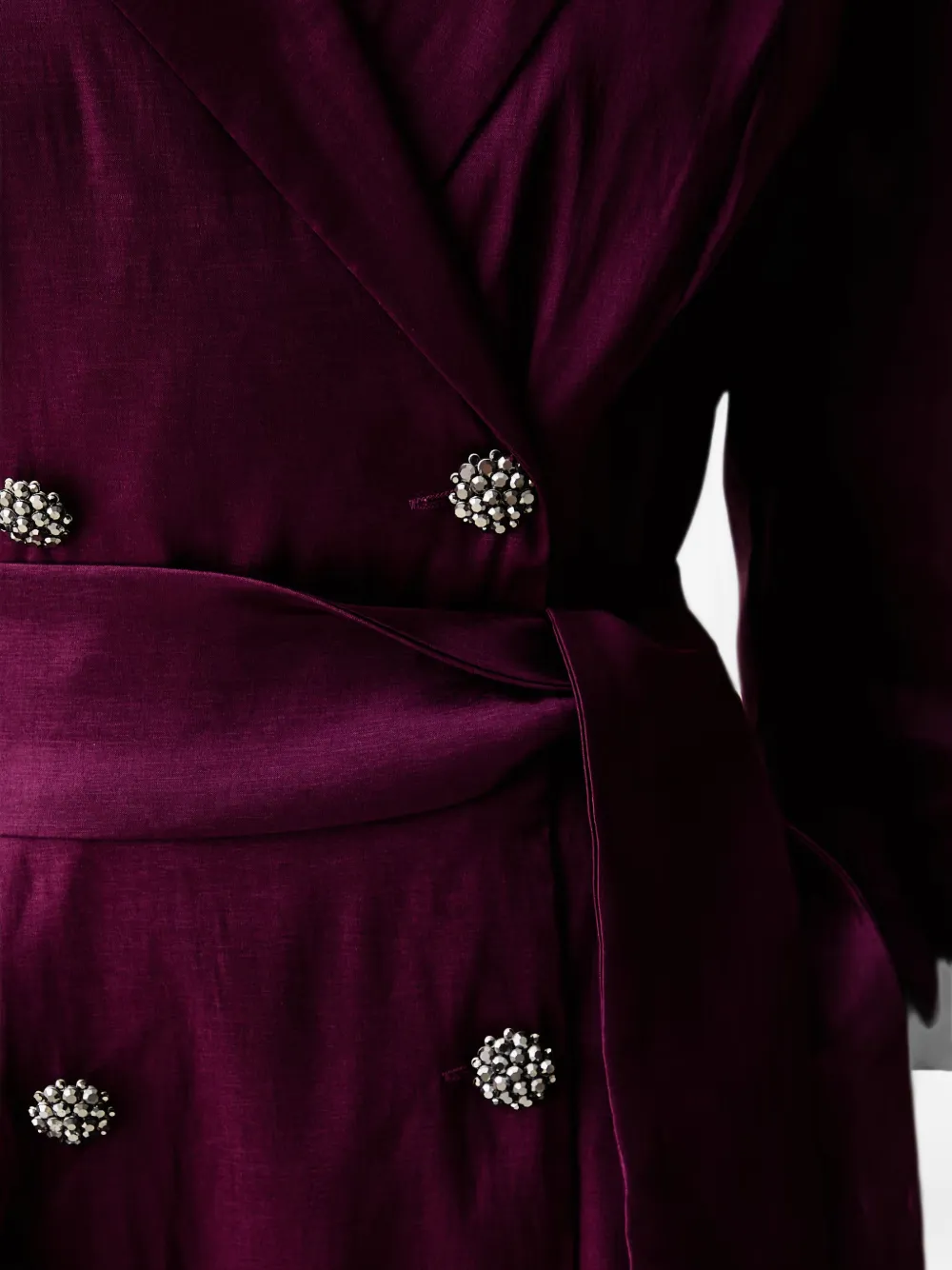 Joseph Ribkoff Verfraaide asymmetrische midi-jurk Paars