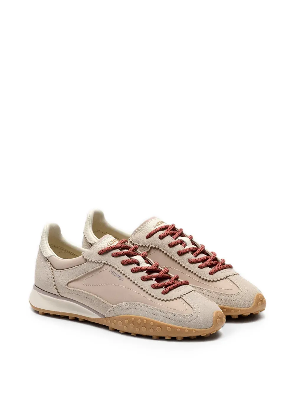 Hoff suede-panelled sneakers Beige