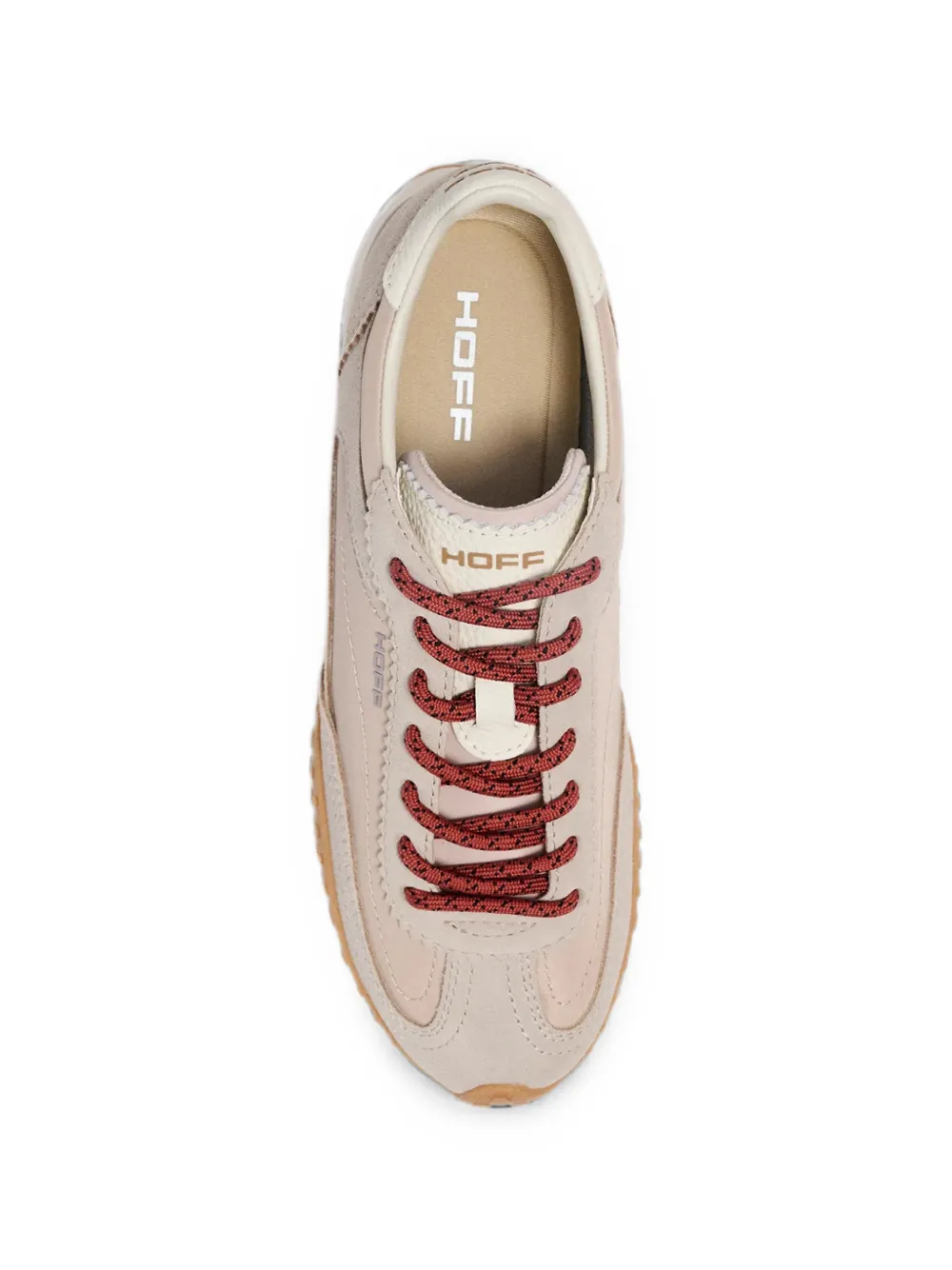 Hoff suede-panelled sneakers Beige