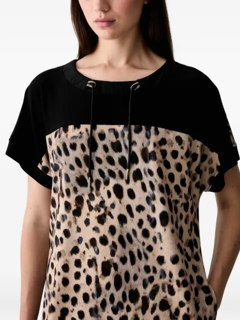 Joseph Ribkoff leopard-print panelled mini dress